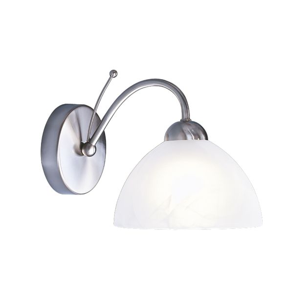 Searchlight Milanese - Wandleuchte - 17 x 18 cm - satiniert silber