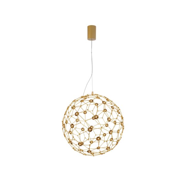 Nova Luce Sole - Hängeleuchte - Ø 40 x 250 cm - 21,6W LED inkl. - gold