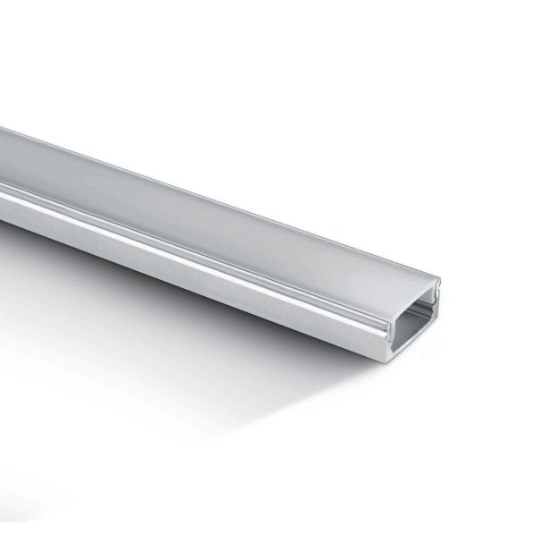 ONE Lichtprofil mit Diffusor - 200 cm - weiß und opal