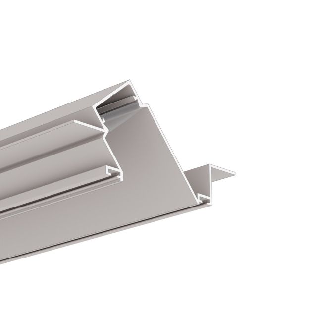 Klus Dipok-us - LED-Einbauprofil für 16 mm Gipskarton - 2,2 cm Fensterbreite - Aluminium