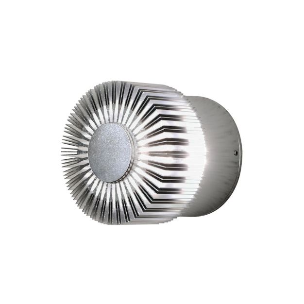 Konstsmide Monza - außenwandleuchte - Ø 9 x 8 cm - 3W LED inkl. - IP54 - silber eloxiert