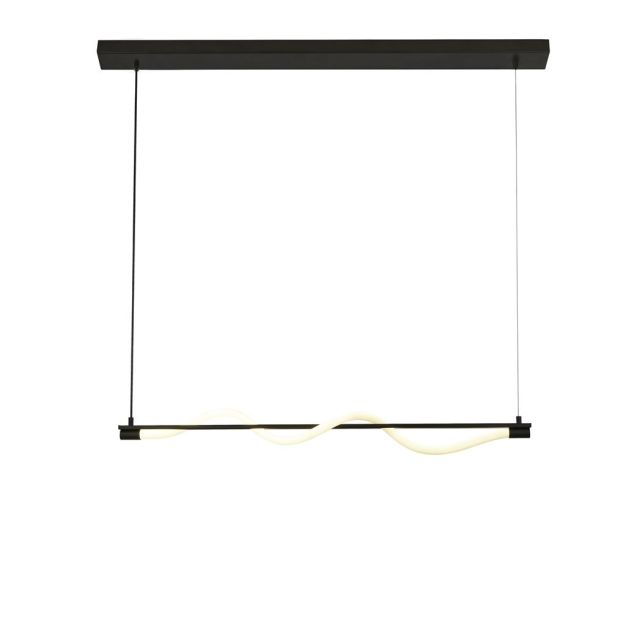 Searchlight Serpent - Pendelleuchte - 101 x 122 cm - 15W dimmbare LED inkl - schwarz und opal