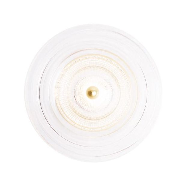 Maxlight Lipari - Wandanbauleuchte - Ø 16 x 9,5 cm - 6W LED inkl - gebürstetes Gold