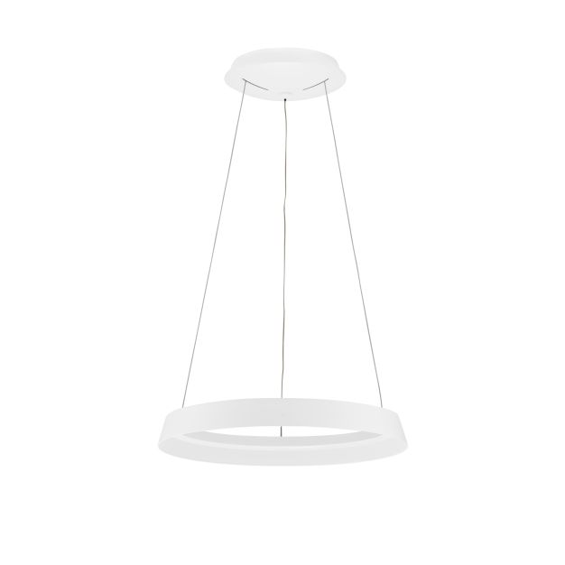 Nova Luce Ormi - Hängelampe - Ø 45 x 150 cm - 38W dimmbar LED inkl. - Sand Weiß
