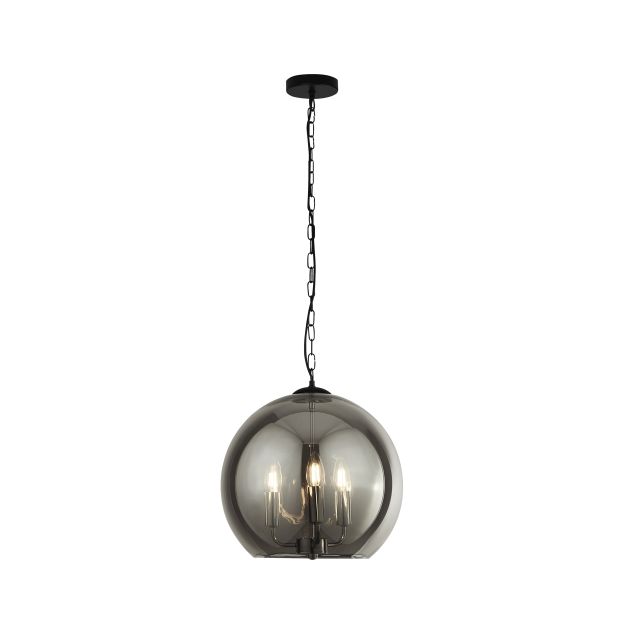 Searchlight Sphere - Hängeleuchte - Ø 35 x 120 cm - Rauchglas