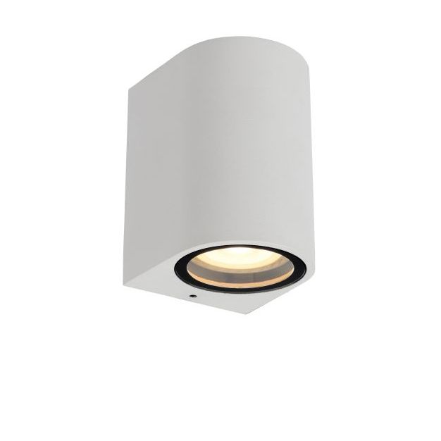 Lucide Zaro Round - Außenwandleuchte - 7,8 x 6,8 x 10 cm - IP44 - weiß