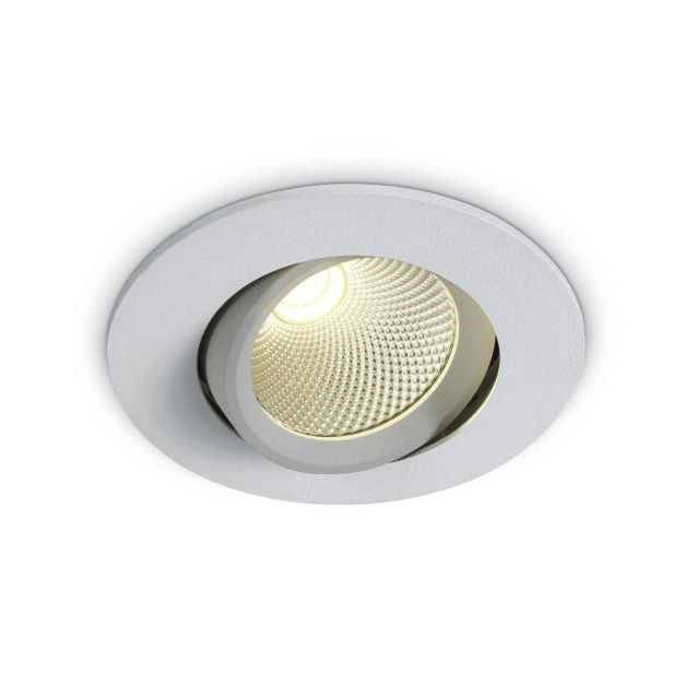 ONE Light COB Range - Einbaustrahler - Ø 90 mm, Ø 75 mm Einbaumaß - inkl. 7W LED - weiß