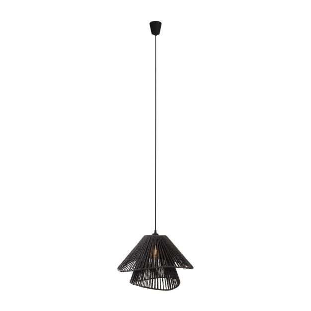 Maxlight Amalfi II - Pendelleuchte - Ø 45 x 165 cm - schwarz