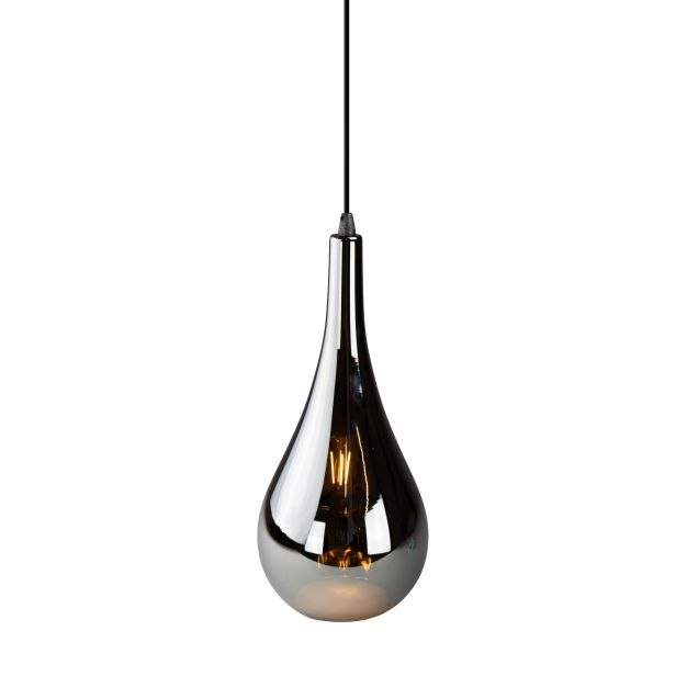 Vico Drop - Hängeleuchte - Ø 20 x 150 cm - Rauchglas