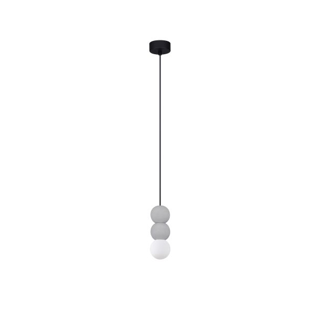Nova Luce Zero - Hängelampe - Ø 8 x 115 cm - grau