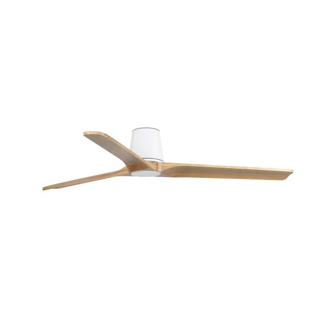 Faro Heywood Tub L - deckenventilator - Ø 132 cm - matt weiß und pino