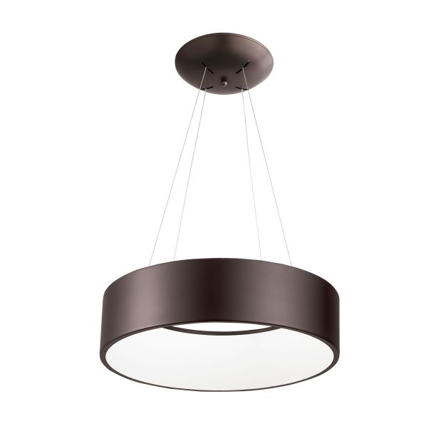 Nova Luce Rando - Pendelleuchte - Ø 45 x 120 cm - 32W dimmbare LED inkl - kaffeebraun