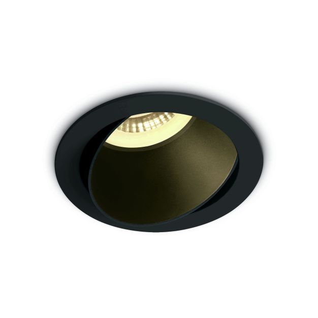 ONE Light Chill Out - Einbaustrahler - Ø 79 mm, Ø 72 mm Einbaumaß - schwarz