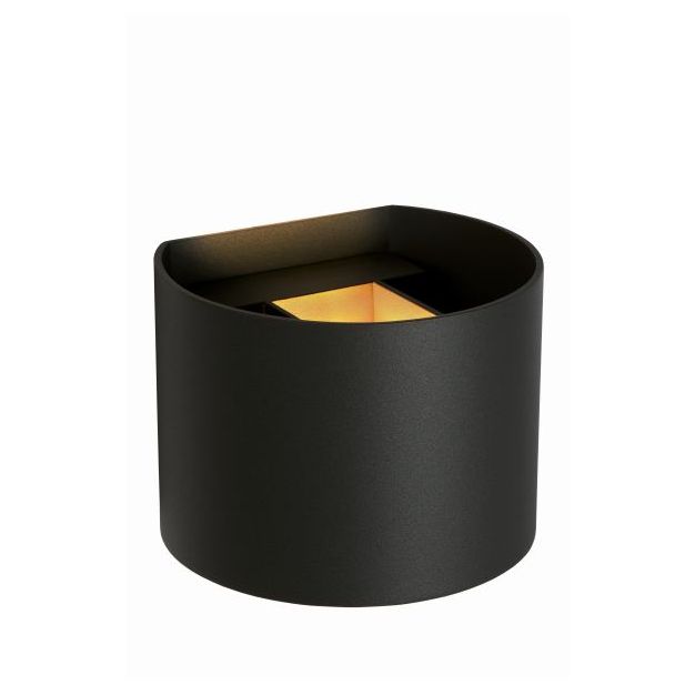 Lucide Axi Round - Wandleuchte mit 2 verstellbaren Strahlen - 13,5 x 11,5 x 10 cm - 6W LED inkl. - schwarz