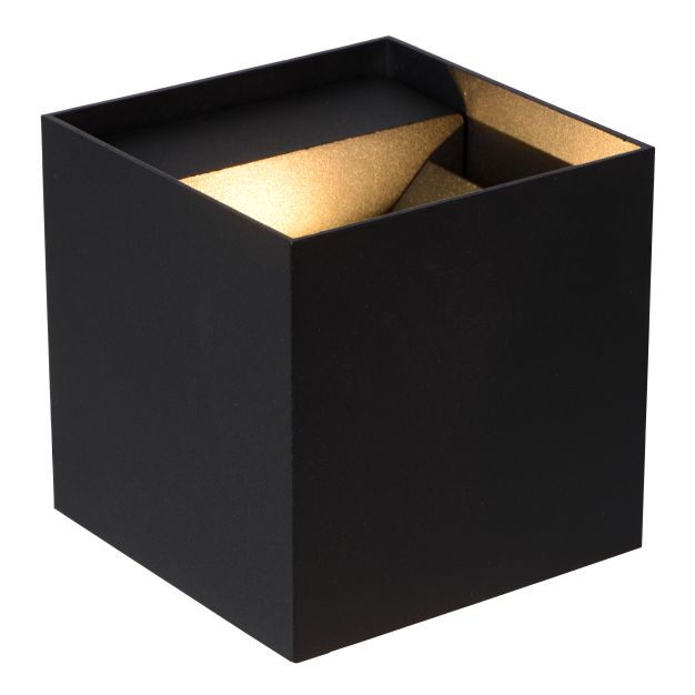 Lucide Axi - Wandleuchte mit 2 verstellbaren Strahlen - 10 x 10 x 10 cm - 6W LED inkl - IP54 - schwarz