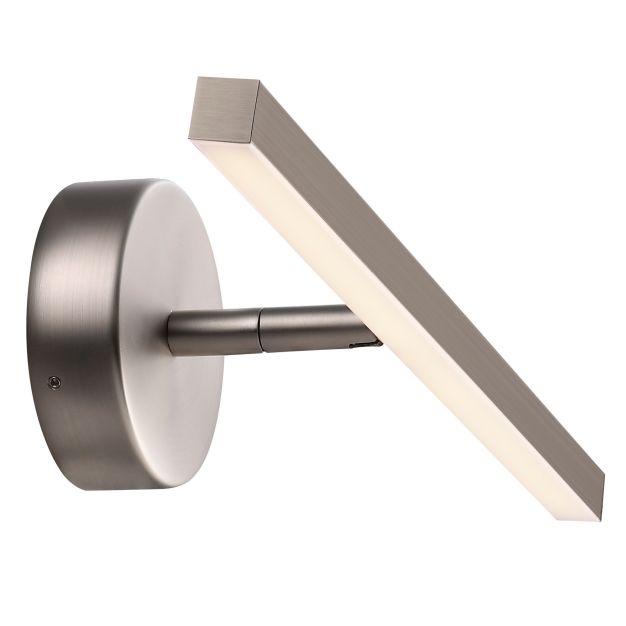 Nordlux Ip S13 40 - wandleuchte - 40,3 x 9 x 11,8 cm - 6,2W LED inkl. - IP44 - gebürsteter Stahl