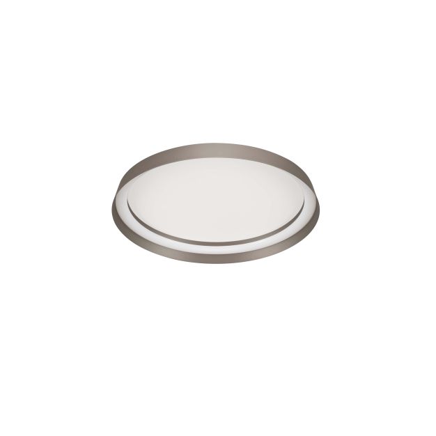 Nova Luce Ormi - Deckenleuchte - Ø 45 x 7 cm - 38W dimmbar LED inkl. - champagnerbraun