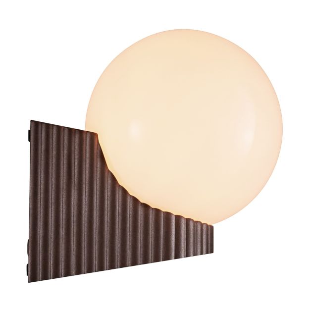 Nordlux Hayley - wandleuchte - Ø 15 x 19,2 x 19,1 cm - IP44 - metallisch braun