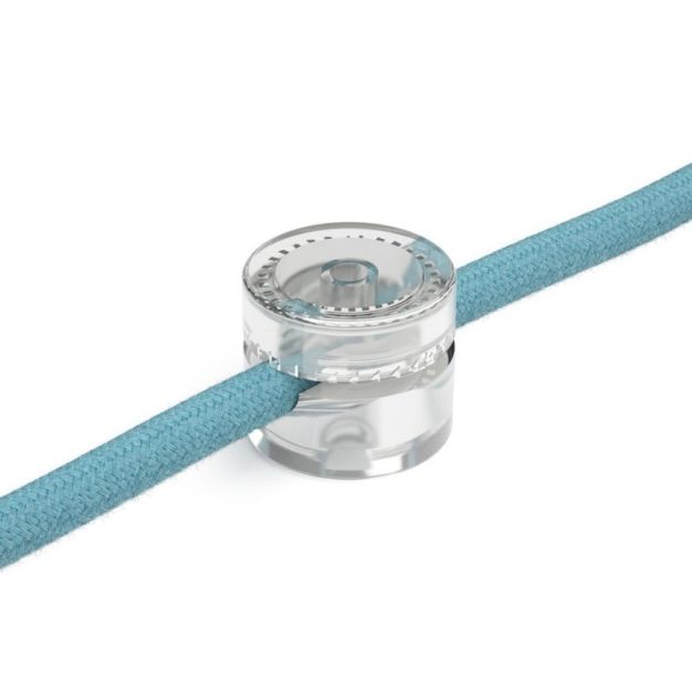 Creative Cables - Decken-/Wandkabelhalter - Ø 2,2 cm - transparent