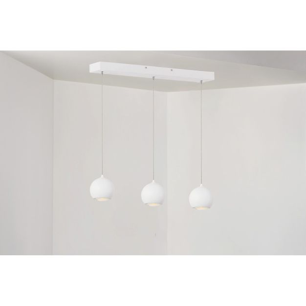 Artdelight Denver - Hängeleuchte - 100 x 8,2 x 200 cm - 3 x 7W dimmbare LED inkl. - weiß
