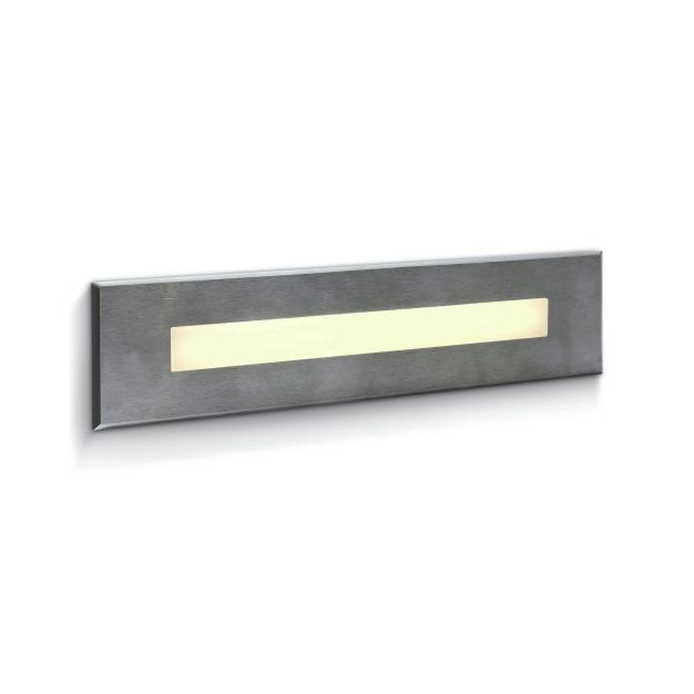 ONE Light Wall Recessed Pro Range - Wandeinbauleuchte - 27 x 6,7 x 6,3 cm - 10W LED inkl - IP65 - Edelstahl