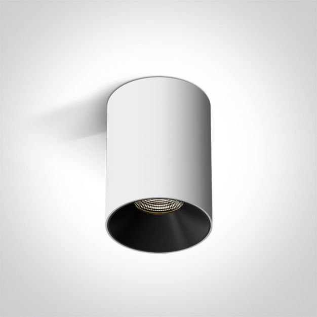 ONE Light Wall & Ceiling LED - Aufbaustrahler 1L - Ø 6 x 8 cm - 7W LED inkl. - weiß