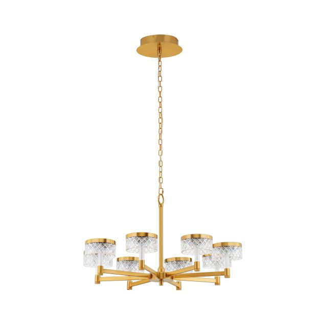 Nova Luce Bion - Hängelampe - Ø 80,7 x 150 cm - 48W LED inkl. - messing gold