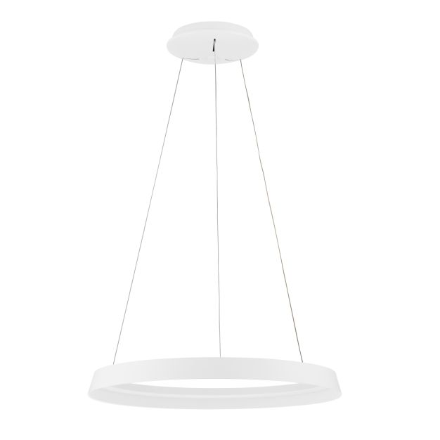 Nova Luce Ormi - Hängelampe - Ø 60 x 150 cm - 52W dimmbar LED inkl. - Sand Weiß