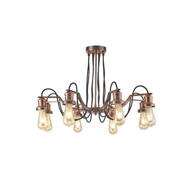 Searchlight Oliva - Hängeleuchte - Ø 70 x 43 cm - Kupfer