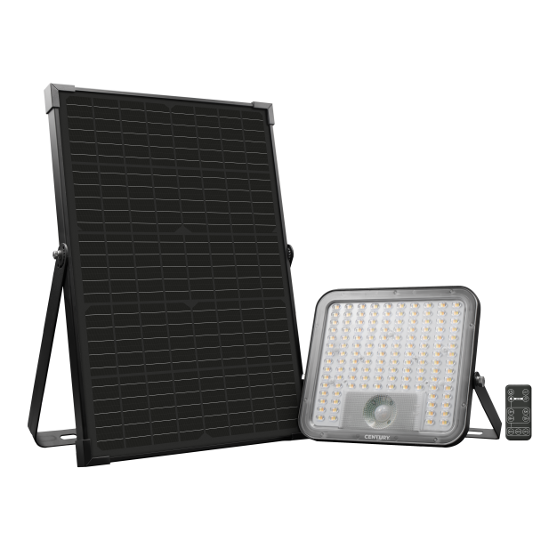 Century Italia Energy - Solarstrahler - 26,6 x 5,4 x 27,8 cm - 60W dimmbar LED inkl. - IP65 - schwarz