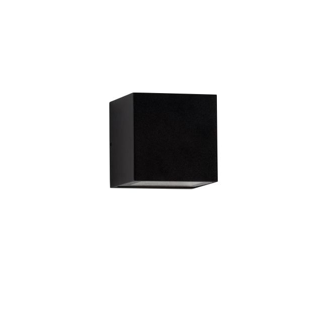 Nova Luce Rob - Außenwandleuchte - 12 x 12 x 12 cm - 11W LED inkl. - IP54 - Sand schwarz