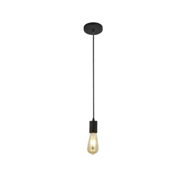 Searchlight Squiggle - Pendelleuchte - 150 cm - mattschwarz