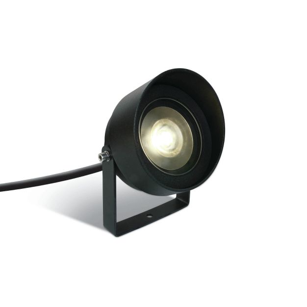 ONE Light Garden Round Spots - Bodenspot auf Erdspieß - Ø 12,4 x 13,5 cm - 14W LED inkl. - IP65 - anthrazit