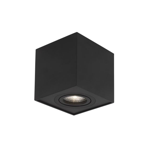 Nova Luce Rende - Aufbaustrahler - 8 x 8 x 9 cm - schwarz