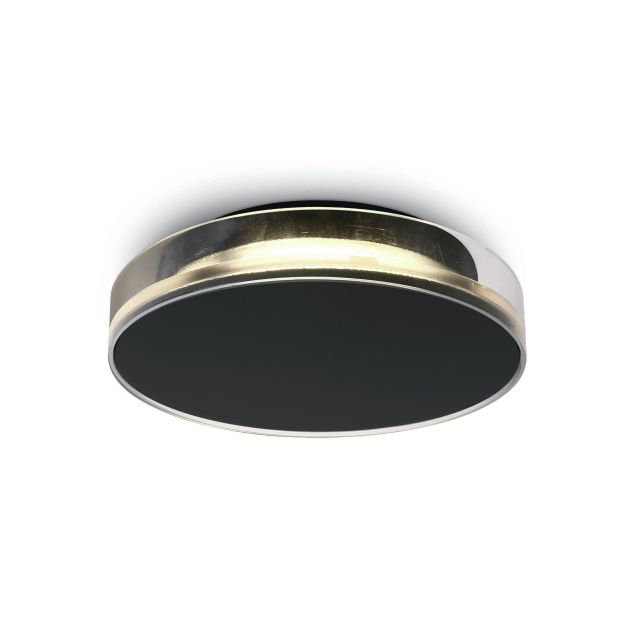 ONE Light Indoor/Outdoor Light Points - Außen-Decken-/Wandleuchte - Ø 23,8 x 5,4 cm - 12W LED inkl. - IP65 - schwarz