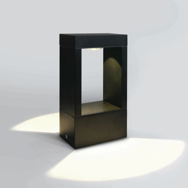 ONE Light LED Garden Path Lights - Gartenleuchte - 12 x 8 x 23 cm - 10W LED inkl. - IP65 - schwarz