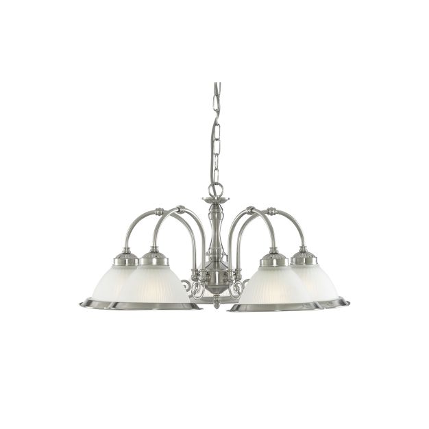 Searchlight American Diner - Pendelleuchte - Ø 62 x 82 cm - Chrom