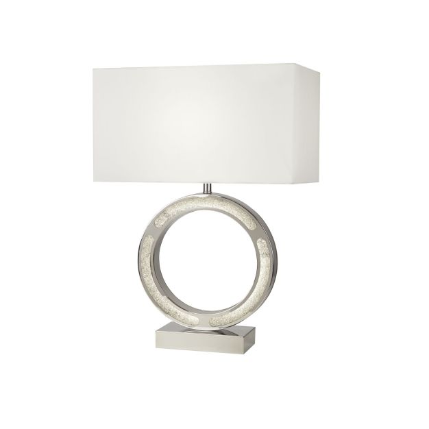 Searchlight Alaska - Tischleuchte - 32 x 60 cm - 9W LED inkl - weiß und chrom