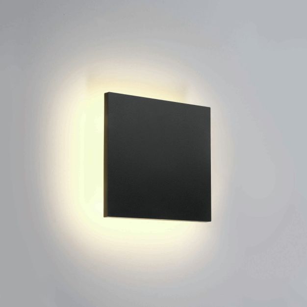 ONE Light Backlight Range - Außen-Decken-/Wandleuchte - 15 x 6 x 15 cm - 7W LED inkl. - IP54 - anthrazit