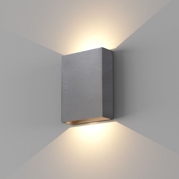 Artdelight Memphis – wandleuchte – 4 x 12 x 16 cm – 6W LED inkl. – IP65 – gun metal