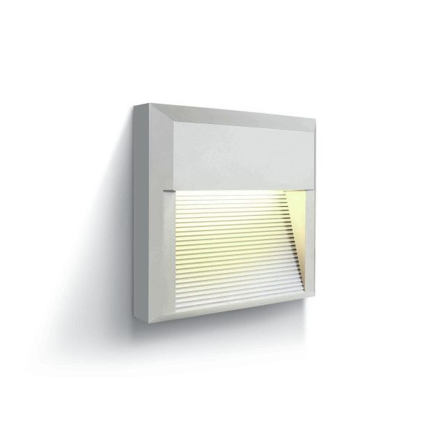 ONE Light Outdoor Dark Lights - Außenwandleuchte - 19,7 x 5,2 x 19,7 cm - 8W LED inkl - IP65 - weiß