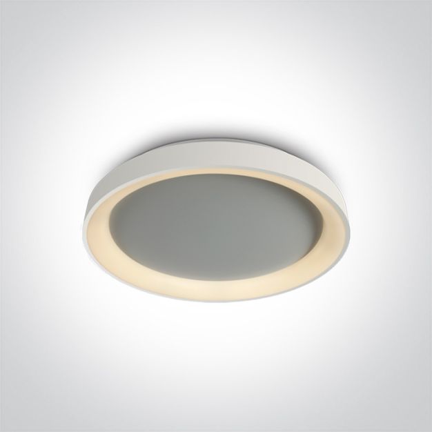 ONE Light LED Dekorative Plafo - Deckenleuchte - Ø 37,5 x 5,7 cm - 30W dimmbare LED inkl. - weiß