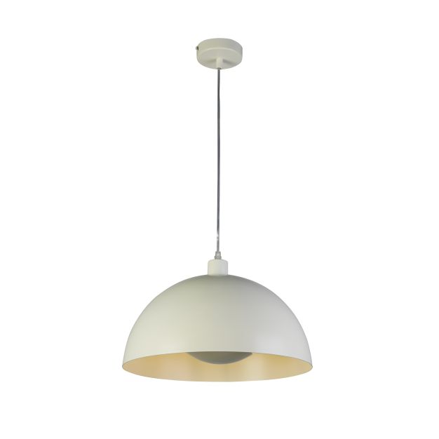 Searchlight Mars - Pendelleuchte - Ø 40 x 150 cm - matt creme und creme