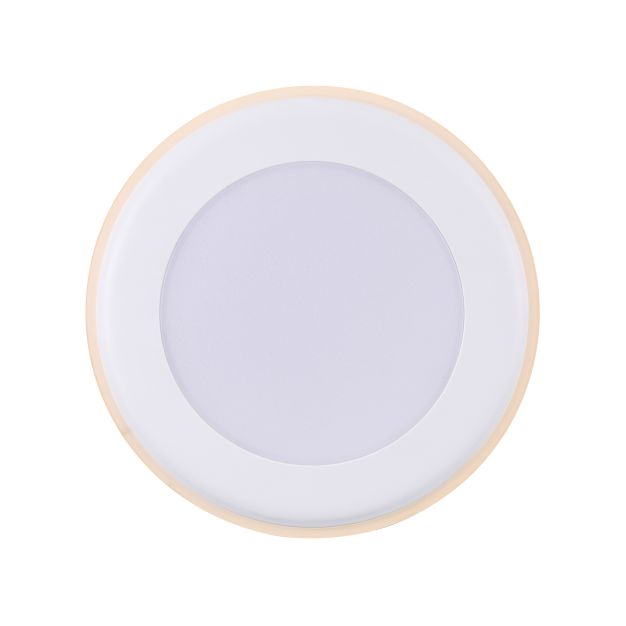 Nordlux Elkton 14 - Einbaustrahler - Ø 145 mm, Ø 130 mm Einbaugröße - 3 Stufen Moodmaker-Funktion - 12W dimmbare LED inkl. - weiß