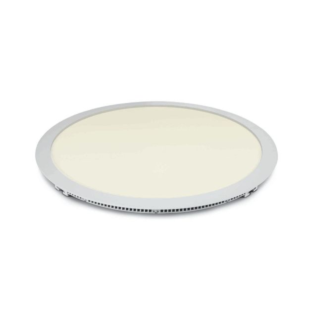ONE Light Round Recessed Panels Die Cast - Deckenleuchte - Ø 42 x 2 cm - 40W LED inkl. - IP40 - weiß - warmweiße Lichtfarbe
