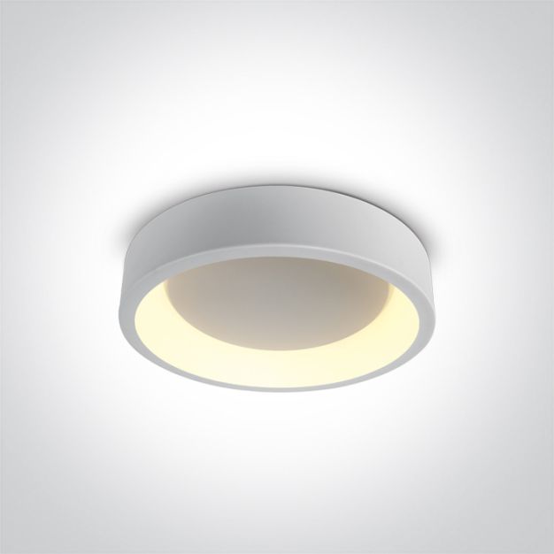 ONE Light LED Dekorative Plafo Round - Deckenleuchte - Ø 45,5 x 13,2 cm - 32W LED inkl. - weiß - einstellbare Lichtfarbe