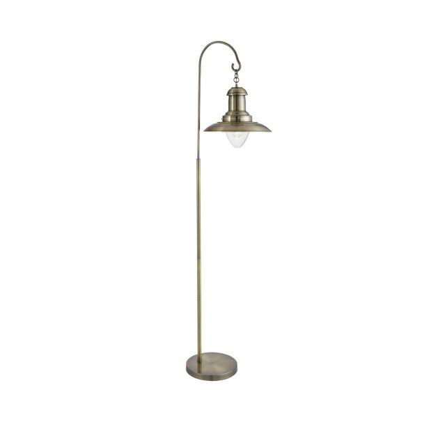 Searchlight Fisherman - Stehleuchte - 161 cm - Messing antik