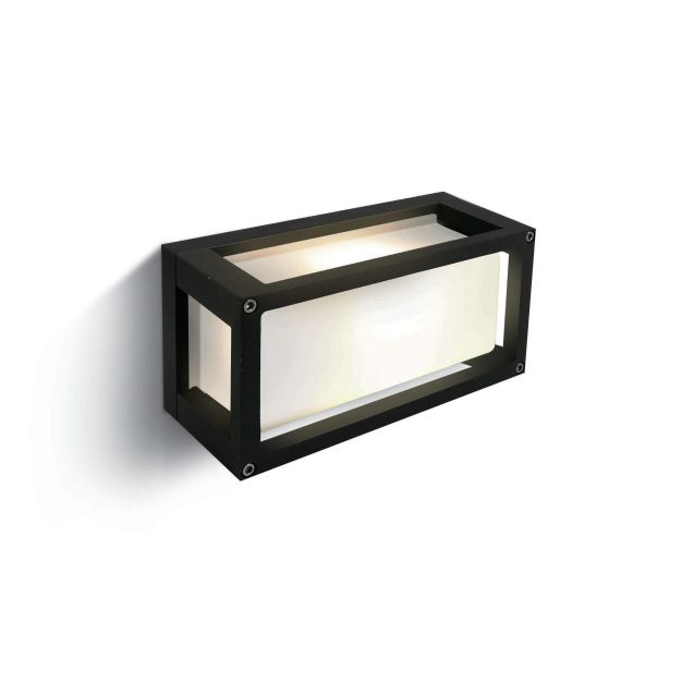 ONE Light Outdoor E27 Square - Außenwandleuchte - 25 x 9,5 x 12,5 cm - IP54 - schwarz