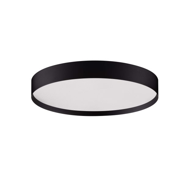 Nova Luce Roi - Deckenleuchte - Ø 40 x 8,5 cm - 37W dimmbar LED inkl. - Sand schwarz