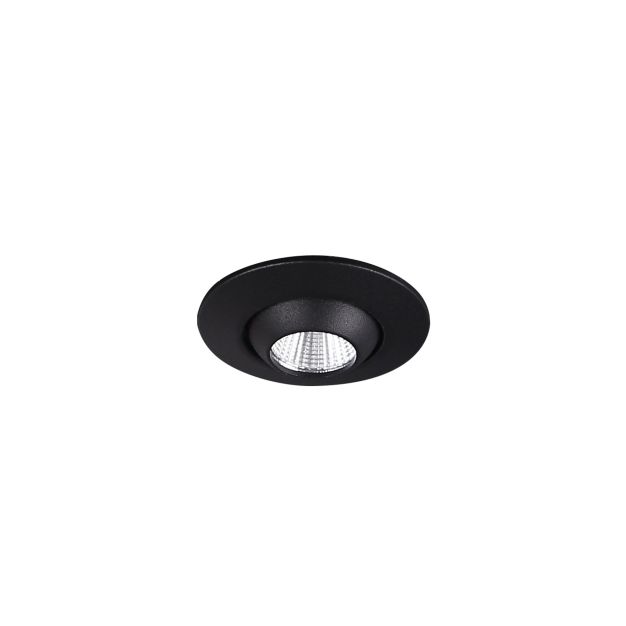 Maxlight Yuca Round - Einbaustrahler - Ø 55 mm, Ø 45 mm Einbaugröße - inkl. 3W LED - schwarz